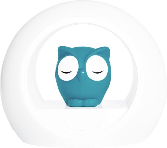 Zazu Lou Uil - Nachtlampje - Blauw - Kinderlamp met geluidsensor en nachtlamp functie van Zazu