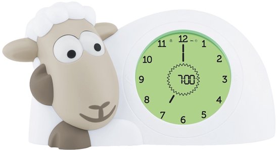 Zazu Sam Slaaptrainer - Met nachtlamp functie en slaaptimers - Taupe / Wit van Zazu