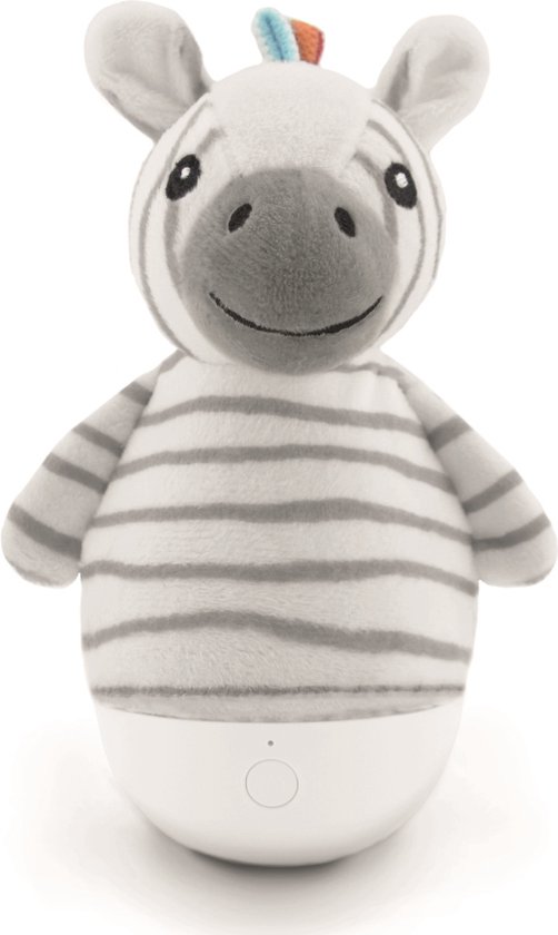 Zazu - Tuimel & Nachtlampje in 1 - Zack de Zebra - Gaat aan en uit door beweging van Zazu