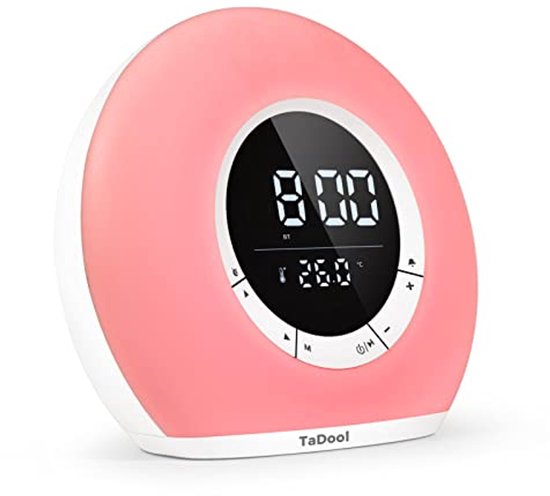 Zonsopgang Alarm Klok met Bluetooth Speaker - Nachtlampje en Slaaptrainer van LUVION
