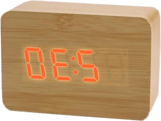 Zonsopgang Simulator - Wekker Projectieklok - Rustig Wakker Worden - Nachtkastmodus Functie - Led Klok - Rood