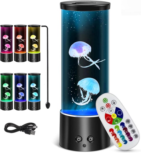 ZRNS® Kwallen Lamp - Jellyfish Lamp - Nachtlampje Kinderen en Volwassenen - 17 Kleuren van Zrns