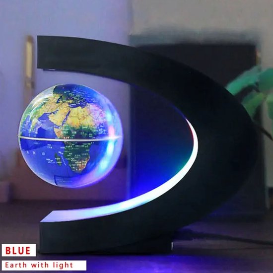 Zwevende LED Wereldbol - Lamp - Magnetisch - Nachtlamp - Globe - LED licht - Cadeau - Kinderen en volwassenen van Gadgy