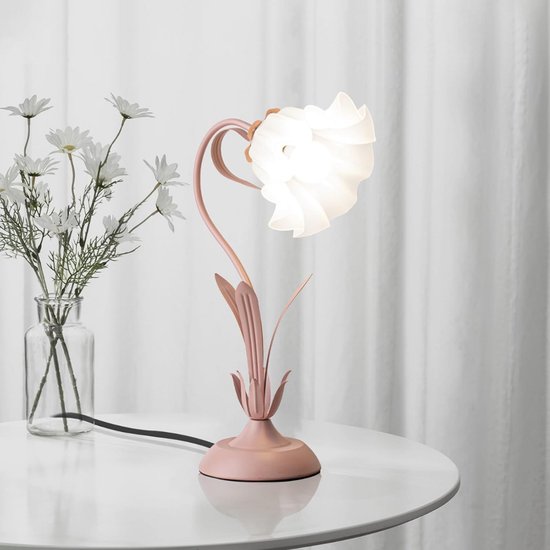 Zylo® Bureaulamp Kinderkamer - Tafellamp Kinderkamer - Voor Jongens en Meisjes - Roze - 15cm x 15cm x 50cm