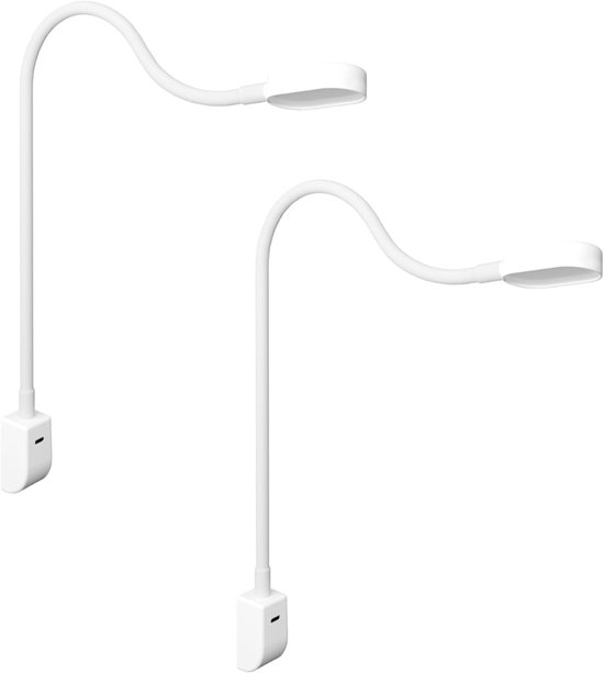 Zyrex® Bedlampjes Hoofdbord - Leeslamp - Nachtlampjes - Dimbaar - Wit - 55cm x 4cm x 3cm van Merkloos